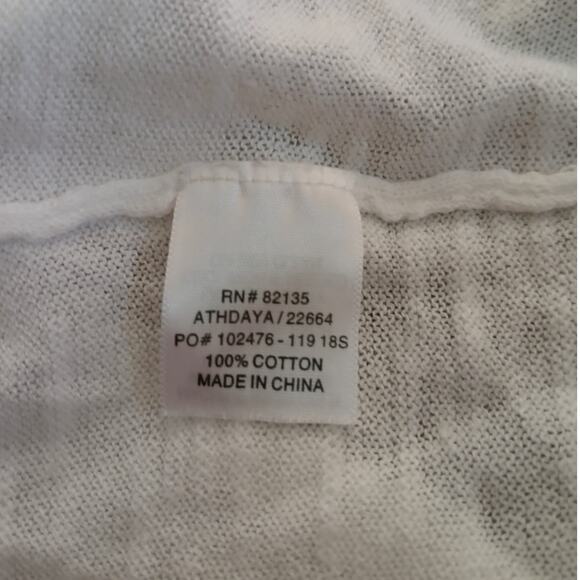 Fresh Produce Open Front Cascade Cardigan Sheer Waterfall White XL/XXL - Picture 7 of 9